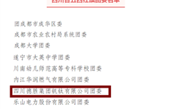 德勝釩鈦團(tuán)委榮獲“四川省五四紅旗團(tuán)委”稱(chēng)號(hào)